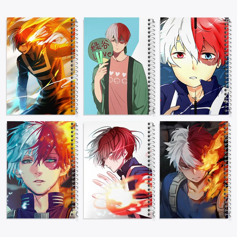 دفتر مشق 50 برگ خندالو طرح شوتو تودوروکی انیمه آکادمی قهرمان من کد 669 مجموعه 6 عددی