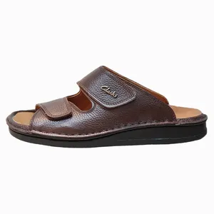 صندل مردانه مدل چرم طبیعی کد 014