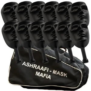 ماسک ایفای نقش اشرافی مدل مافیا بسته 12 عددی به همراه کیف