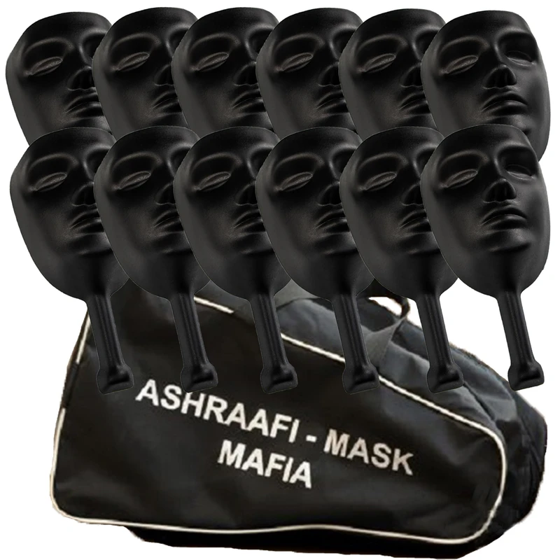 ماسک ایفای نقش اشرافی مدل مافیا بسته 12 عددی به همراه کیف