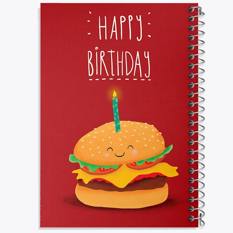 دفتر مشق 100 برگ خندالو طرح تولد کد 28095