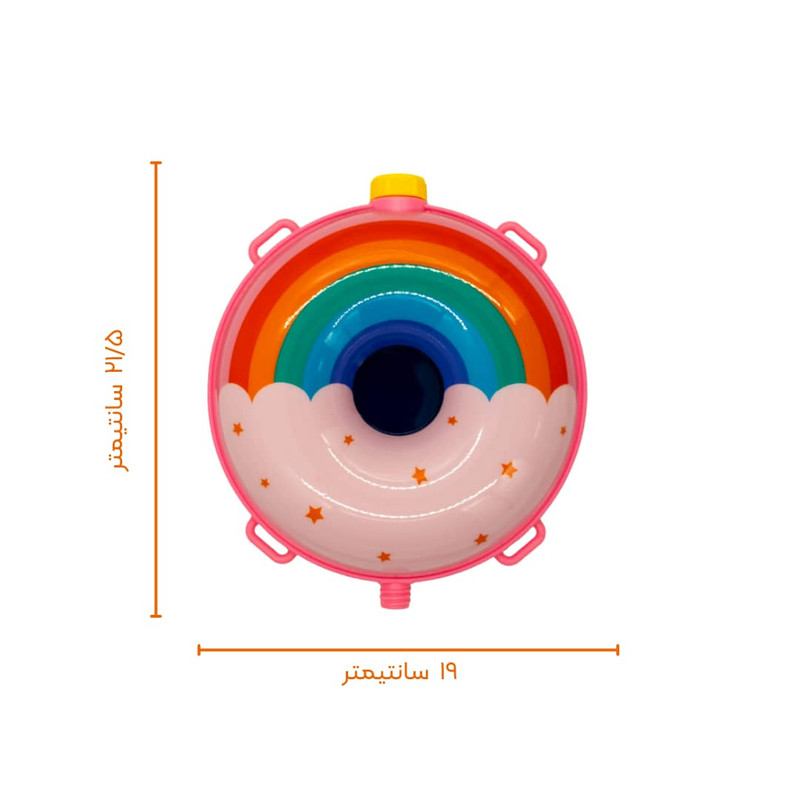 تفنگ آب پاش مدل کوله پشتی طرح رنگین کمان