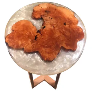 میز عسلی مدل رزین توسکا