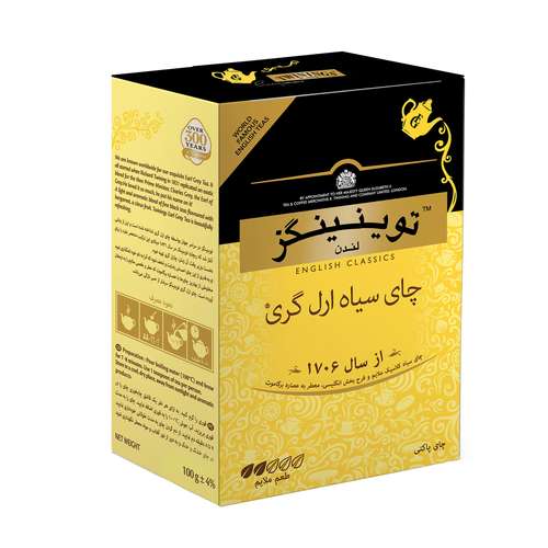 چای سیاه توینینگز ارل گری مقدار 100 گرم