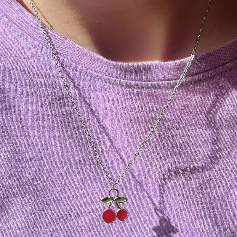 گردنبند زنانه مدل گیلاس کد 393