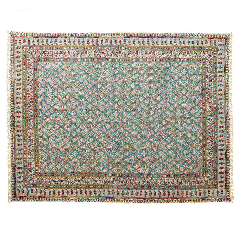 رومیزی قلمکار زابلیان مدل اعلی طرح گنبد مسجد شیخ لطف الله اصفهان کد 280p220HQMosque-XXXL