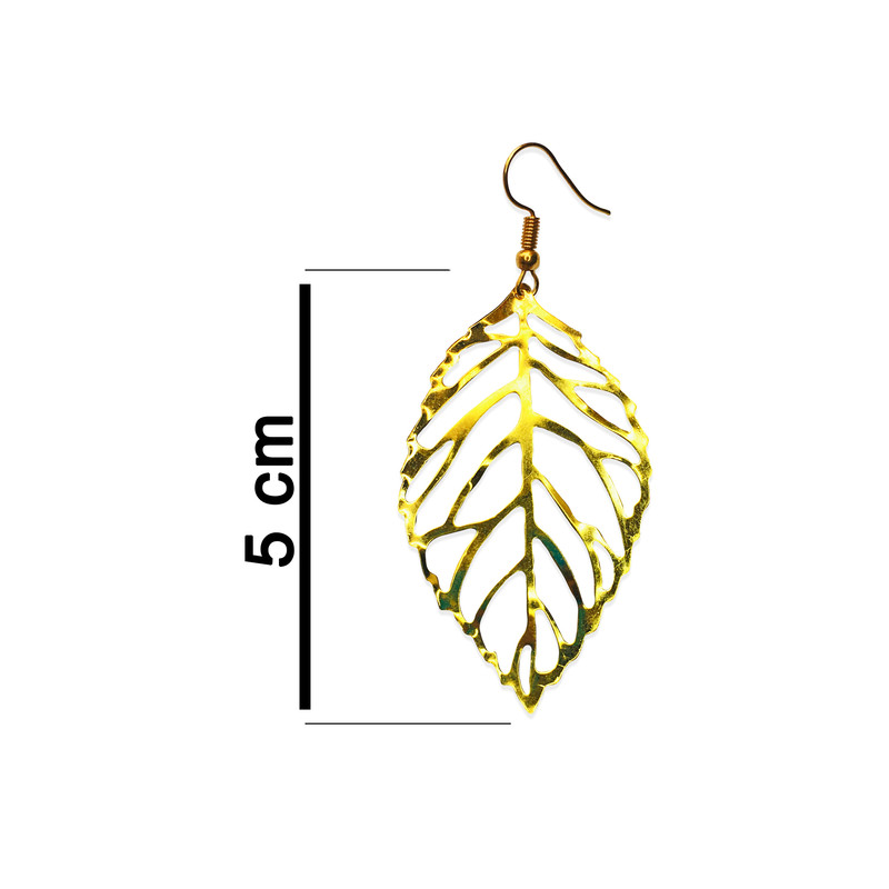 گوشواره دخترانه طرح برگ کد LAF-G گوشواره دخترانه طرح برگ کد LAF-G