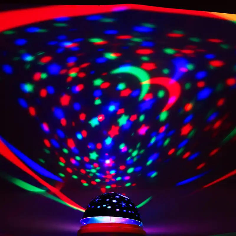 رقص نور مدل ماه و ستاره گردان پایه E27