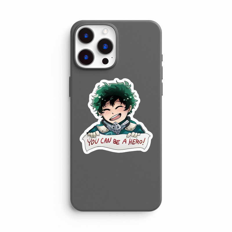 استیکر لپ تاپ و موبایل بووم طرح انیمه My Hero Academy مدل Deku1 کد JD3