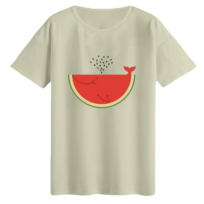 تی‌شرت لانگ آستین کوتاه زنانه مدل هندوانه یلدایی کد15