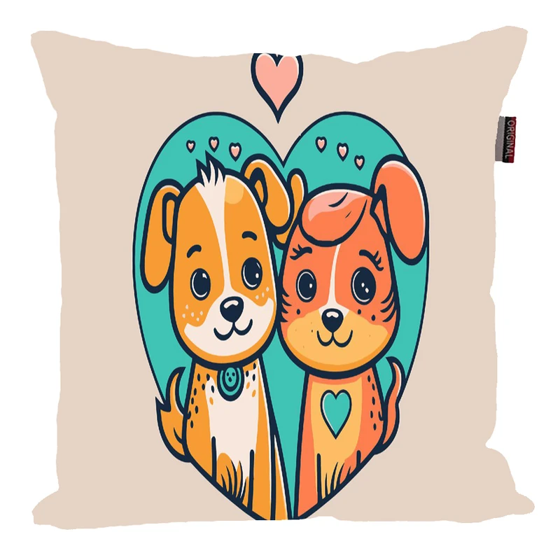 کوسن ناریکو مدل فانتزی طرح سگ کد 01058