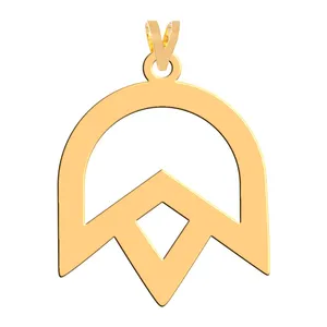 آویز گردنبند طلا 18 عیار زنانه فرشته مدل گل WNL-000175