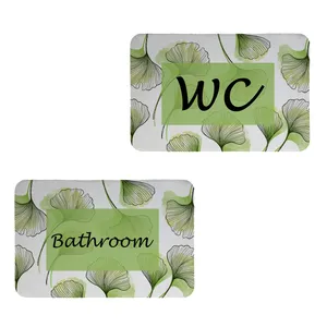   پادری طرح حمام و سرویس بهداشتی کد 8729 سایز 60x40 سانتی متر مجموعه دو عددی