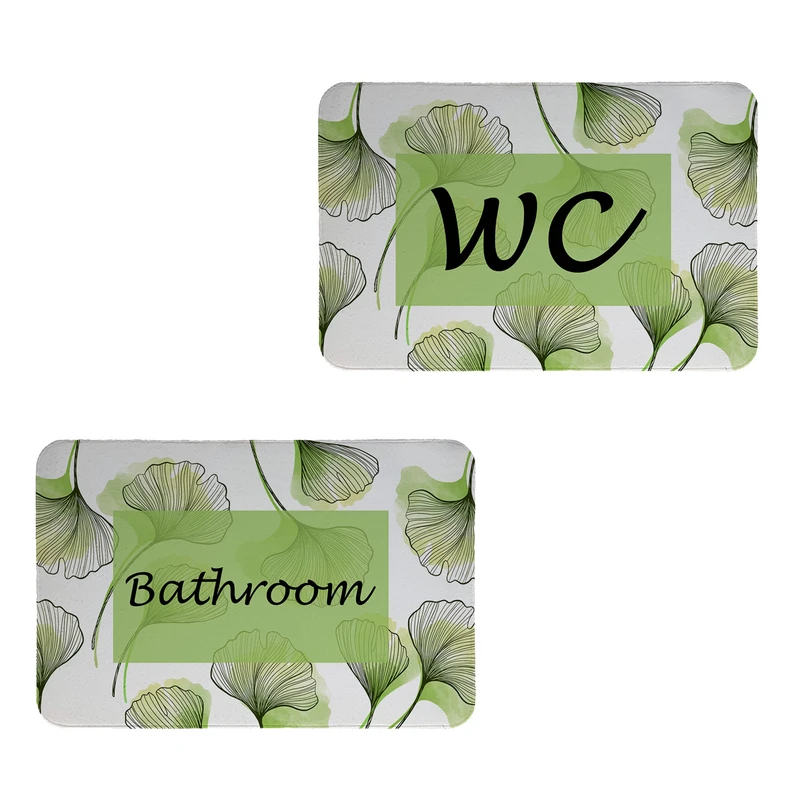   پادری طرح حمام و سرویس بهداشتی کد 8729 سایز 60x40 سانتی متر مجموعه دو عددی