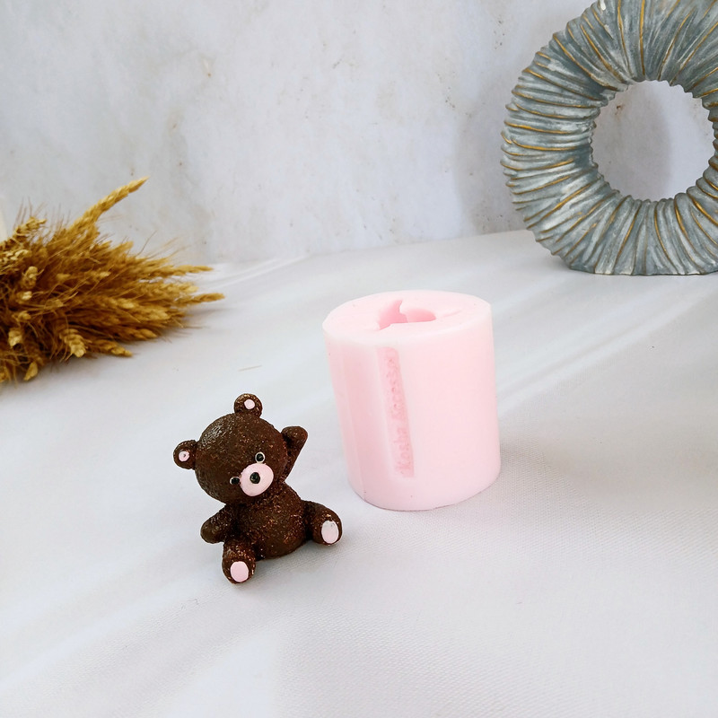 قالب شمع کوشا اکسسوری مدل خرس تدی کد 03