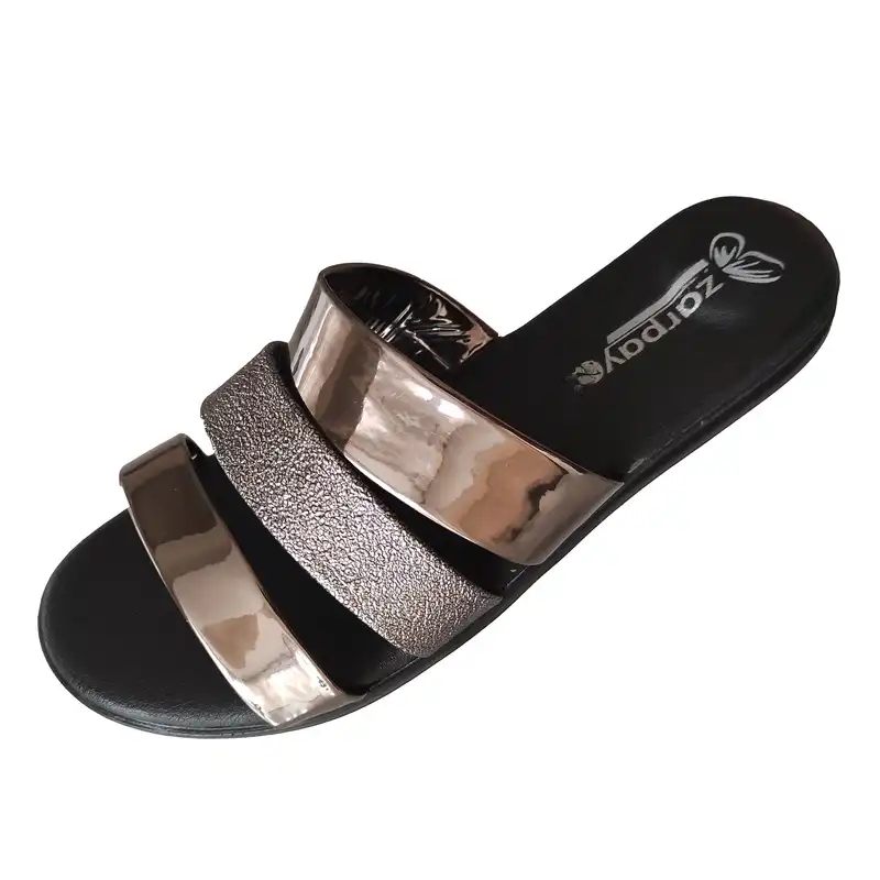 دمپایی زنانه زرپای مدل 5-561 رنگ دودی