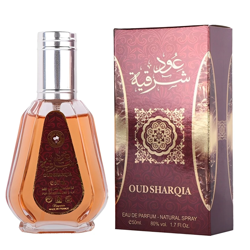 ادوپرفیوم ارض الزعفران للتجاره مدل عود شرقیه با رایحه گرم و شیرین حجم 50 میلی‌لیتر