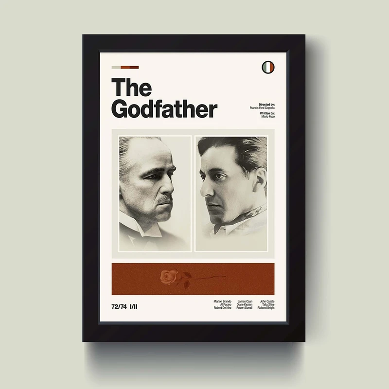 تابلو مدل The Godfather پدرخواننده کد S3018-b