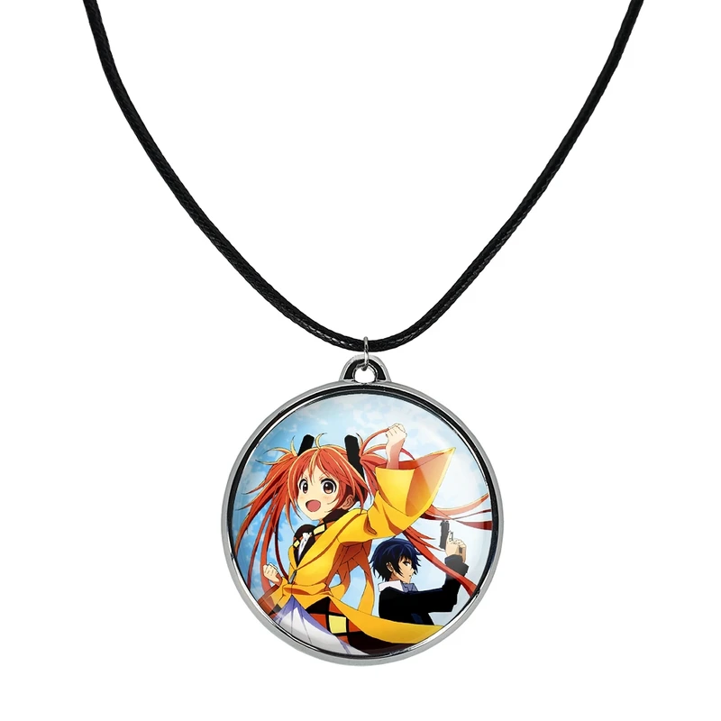 گردنبند خندالو مدل ساتومی و انجو انیمه گلوله سیاه کد 3585335854