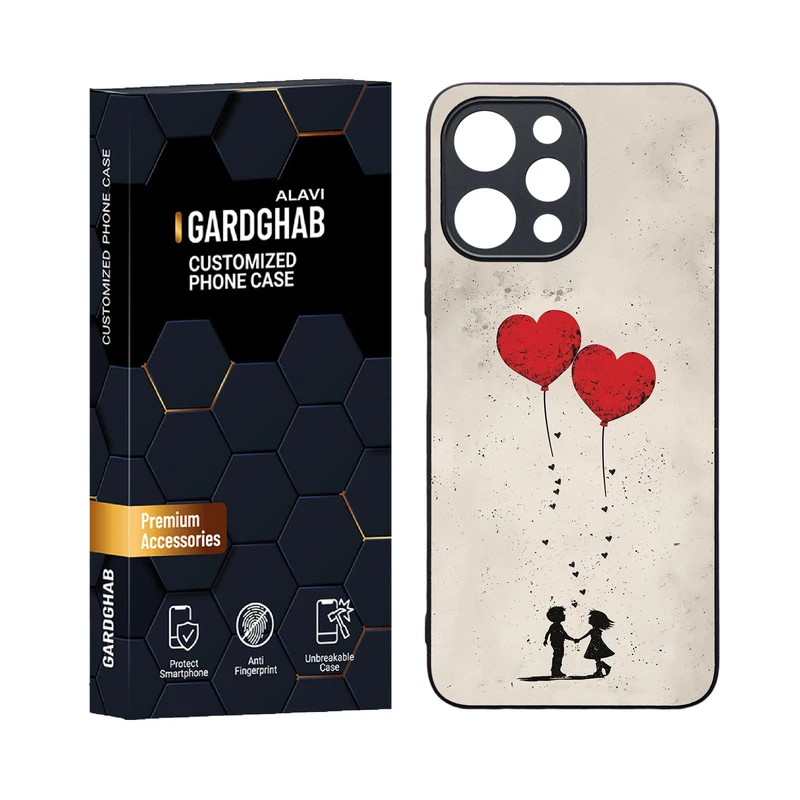 کاور گارد قاب علوی مدل دورژله ای عاشقانه مناسب برای گوشی موبایل شیائومی Poco M6 pro 5G