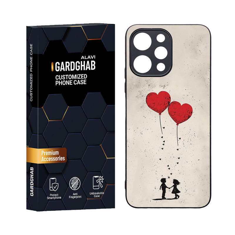 کاور گارد قاب علوی مدل دورژله ای عاشقانه مناسب برای گوشی موبایل شیائومی Poco M6 pro 5G