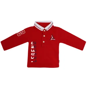 پولوشرت آستین بلند پسرانه مدل LGND