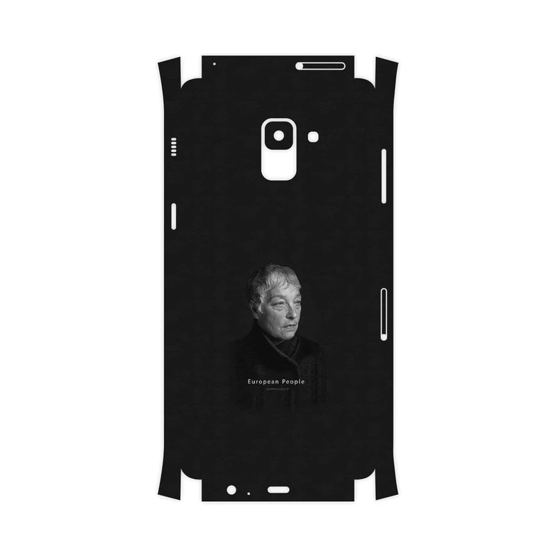 برچسب پوششی ماهوت مدل Portrait of a European Woman-FullSkin مناسب برای گوشی موبایل سامسونگ Galaxy A8 Plus 2018