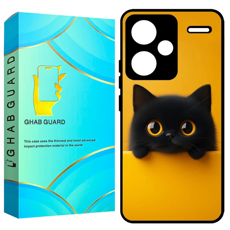 کاور قاب گارد طرح گربه مدل GCHPN13PL مناسب برای گوشی موبایل شیائومی Redmi Note 13 Pro Plus