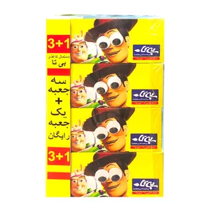 دستمال کاغذی 100 برگ بی تا مدل BIT_TOY4 بسته 4 عددی 