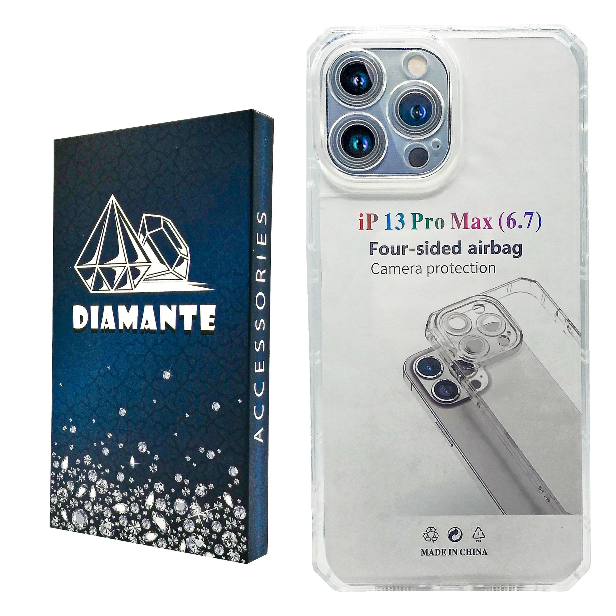 کاور دیامانته مدل Nahid Navy مناسب برای گوشی موبایل اپل iPhone 13 Pro Max