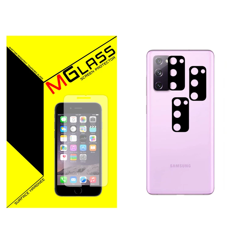 محافظ لنز فلزی دوربین ام گلس مدل MGL-03 مناسب برای گوشی موبایل سامسونگ GALAXY S20 بسته سه عددی