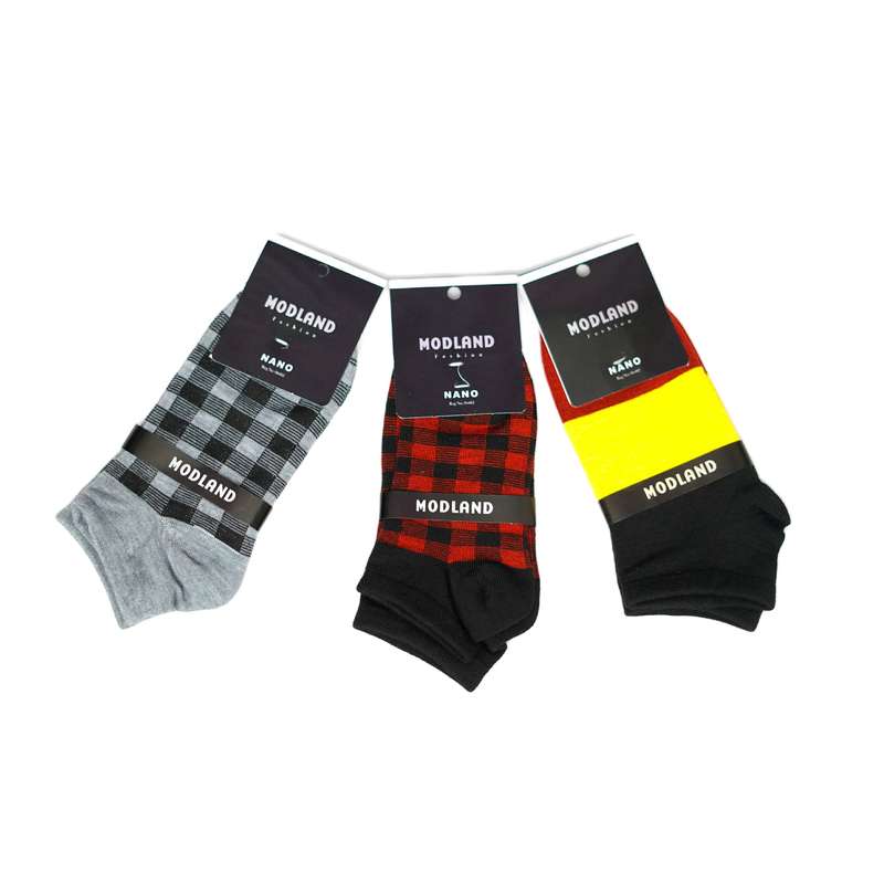 جوراب ساق کوتاه مدل Modland-05 مجموعه 3 عددی