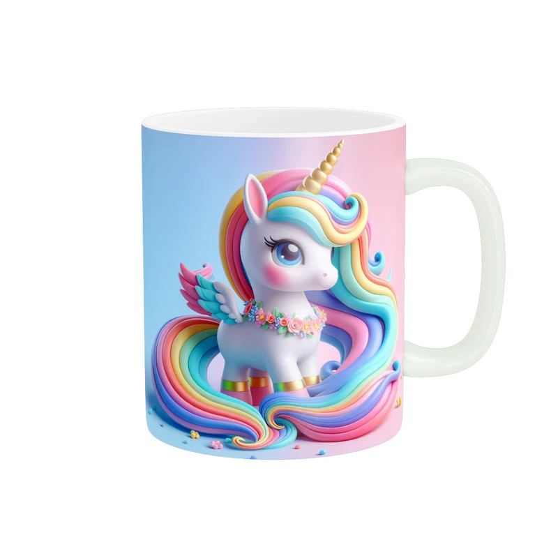 ماگ پاد آفرین طرح اسب تک شاخ کد 1861