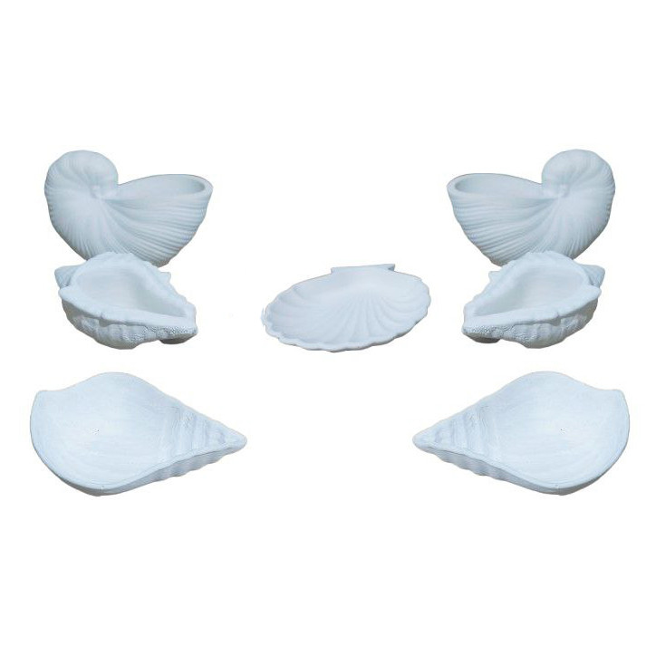 ظروف هفت سین طرح صدف مختلف مدل گلدن لاین مجموعه 7 عددی