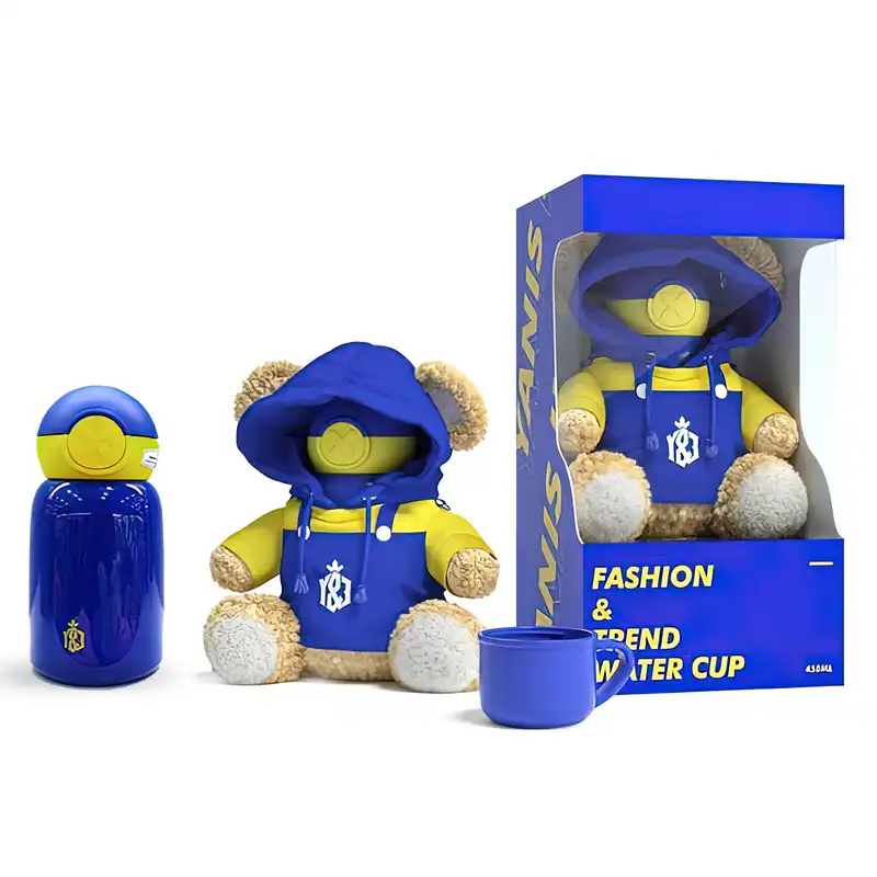 فلاسک کودک مدل عروسکی خرسی کریس گنجایش 450 میلی لیتر