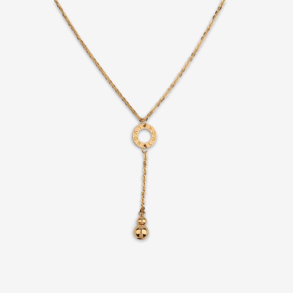 گردنبند طلا 18 عیار زنانه با زنجیر حلقهای (فلامینگو) وی گالری مدل NC2073