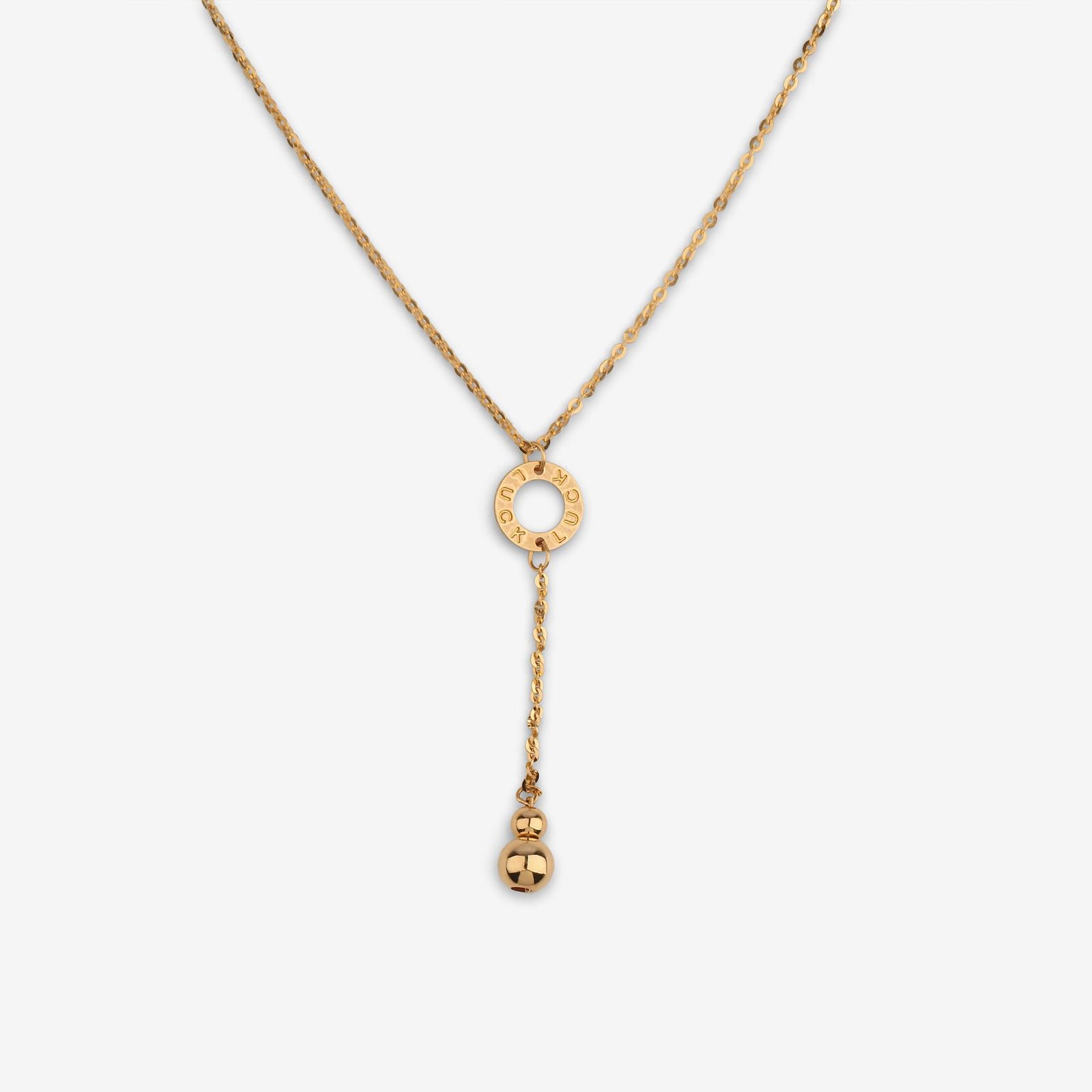 گردنبند طلا 18 عیار زنانه با زنجیر حلقهای (فلامینگو) وی گالری مدل NC2073 -  - 1