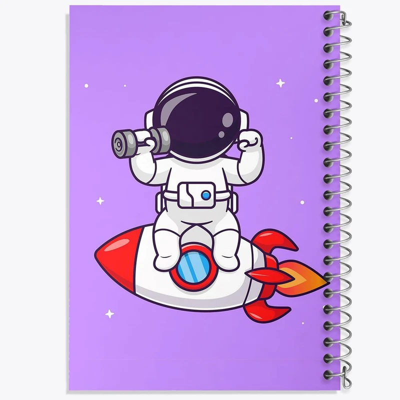 دفتر نت موسیقی 50 برگ خندالو مدل فضانورد کد 25104