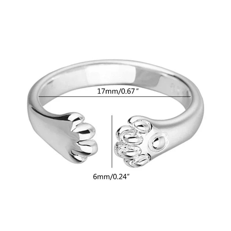 انگشتر دخترانه مدل پنجه گربه انگشتر دخترانه مدل پنجه گربه