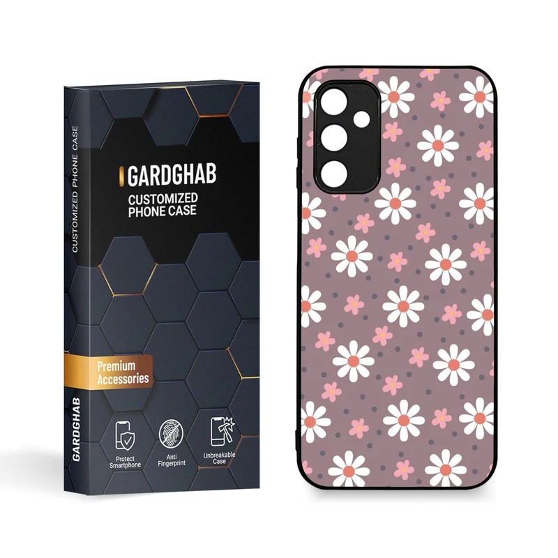  کاور گارد قاب طرح گل مناسب برای گوشی موبایل سامسونگ Galaxy A14