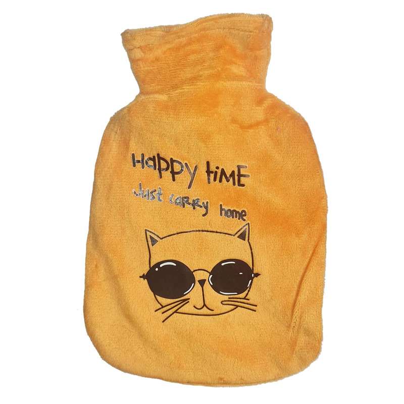 کیسه آب گرم کودک مدل گربه طرح Happy time