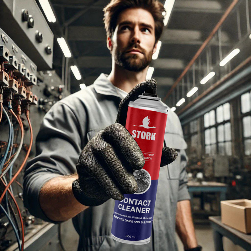 اسپری خشک کنتاکت شور استورک مدل contact-cleaner حجم 300 میلی لیتر