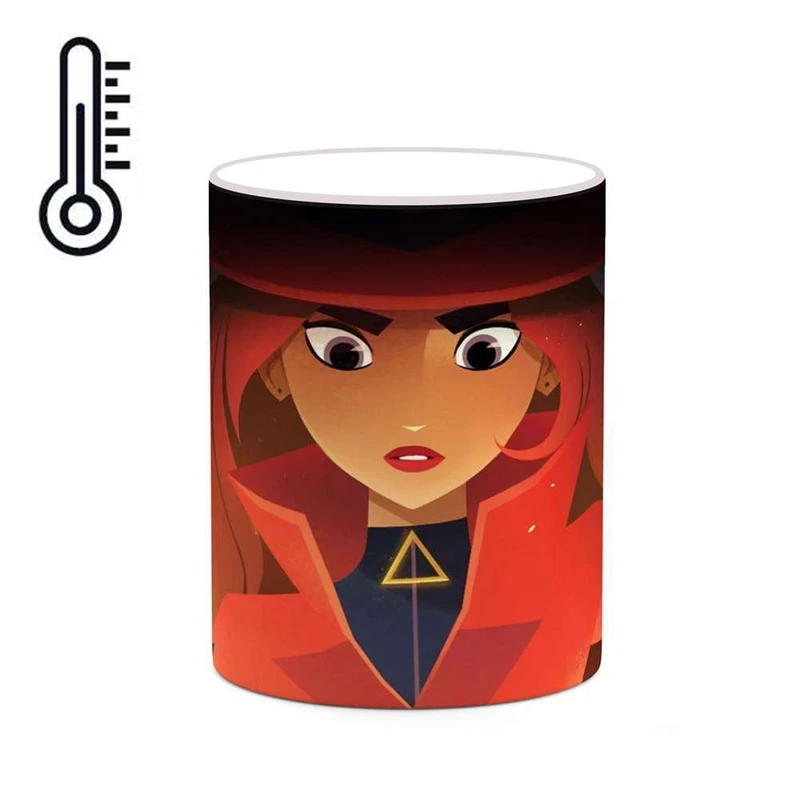 ماگ حرارتی کاکتی مدل کارتون Carmen Sandiego کد mgh22363