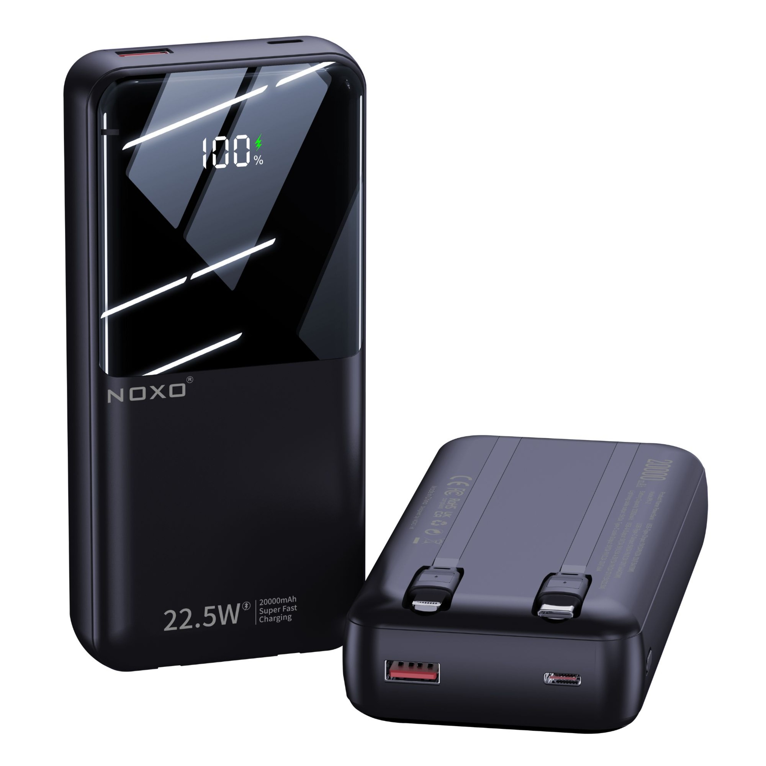 پاوربانک نوکسو مدل PN-2 ظرفیت 20 هزار میلی آمپر ساعت