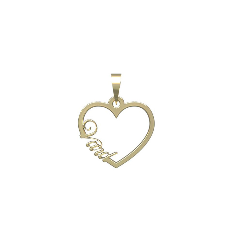 آویز گردنبند طلا 18 عیار زنانه مدوپد مدل اسم ورد vard کد PB1-10217