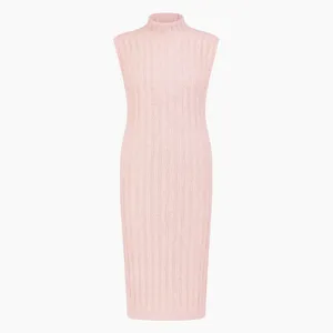 پیراهن بافتنی یقه گرد زنانه مدل 21137