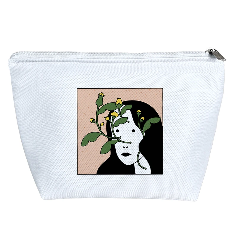 کیف لوازم آرایش دخترانه خندالو مدل گیاه روییده از صورت کد 8440