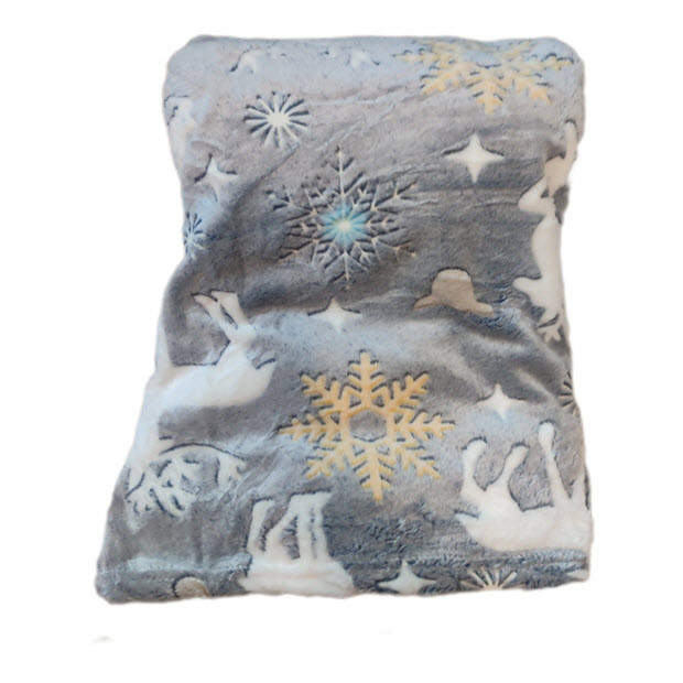 پتو مسافرتی 2 نفر مدل گوزن زمستانی سایز 210x200 سانتی‌متر