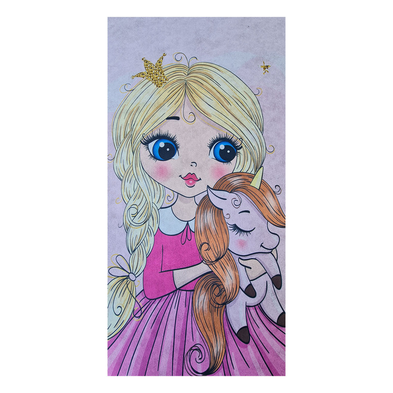 فرش پارچه ای مدل فرشینه طرح اتاق کودک کد 309