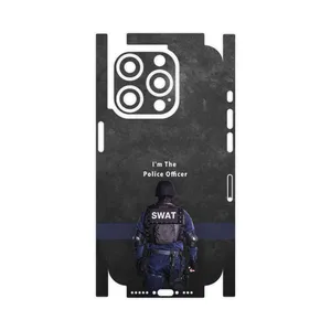 MAHOOT Police Officer-FullSkin Cover Sticker for Apple iPhone 15 Pro